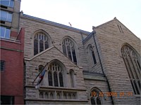 Before and after photos of St. Ignatius Church in NYC